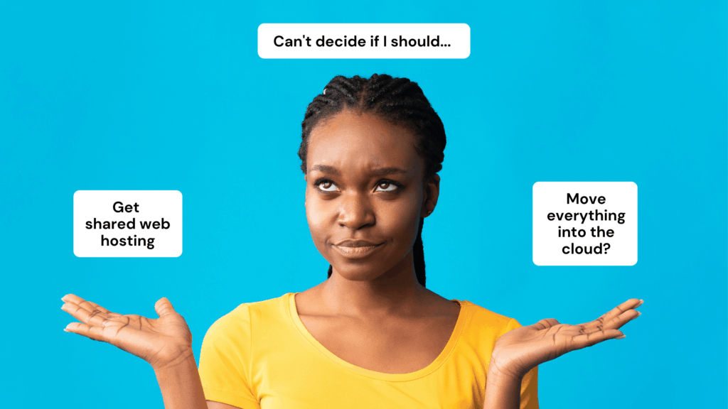 Making Decisions meme with thought bubbles